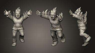 Military figurines Fleeing Peasant 3d model