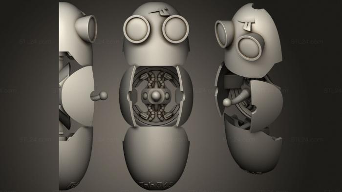 Military figurines (Foldable Robot GIR, STKW_0980) 3D models for cnc