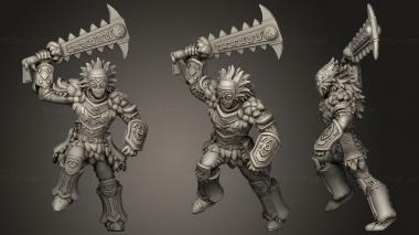Military figurines Forest Warrior 3d model