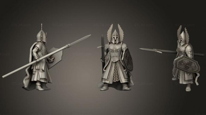 Military figurines (Fountain Guard Advancing, STKW_0987) 3D models for cnc