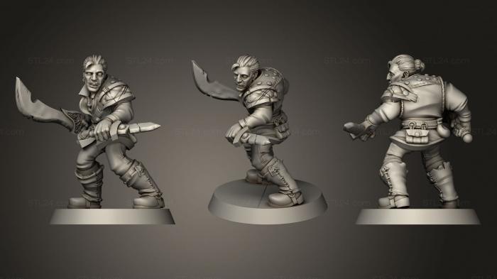 Military figurines (Free Miniature The Adventurer, STKW_0992) 3D models for cnc