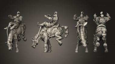 Military figurines Mounted Warrior 3d model