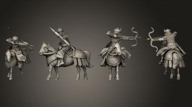 Military figurines Mounts 02 3d model