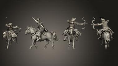 Military figurines Mounts pony light armor 3d model