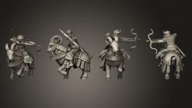 Military figurines Mounts 3d model