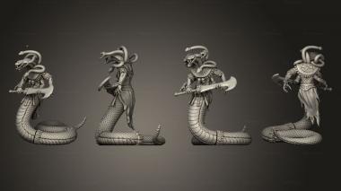 Military figurines Mouth Serpent God Body 3d model