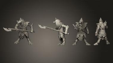 Military figurines MU Guardian Statues 3d model
