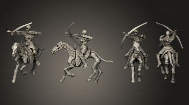 Military figurines MU Horse Archers 01 3d model