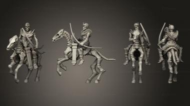 Military figurines MU Horse Archers 02 3d model