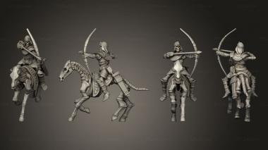 Military figurines MU Horse Archers 03 3d model
