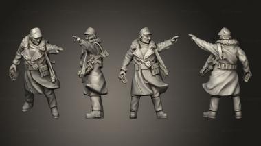 Military figurines Muddy Officer 3d model