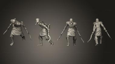 Military figurines Mummy handsword 2 3d model