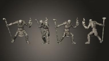Military figurines Mummy Mage 3d model