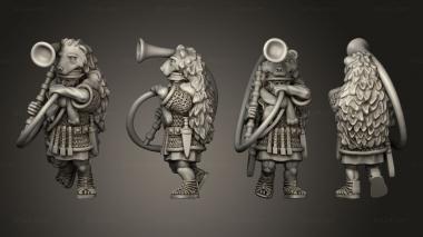 Military figurines MUSICIAN 07 3d model
