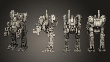 Military figurines MWO Marauder v 3 3d model