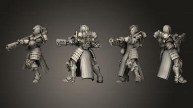 Military figurines Mylakovich s Sisters  flamer 3d model