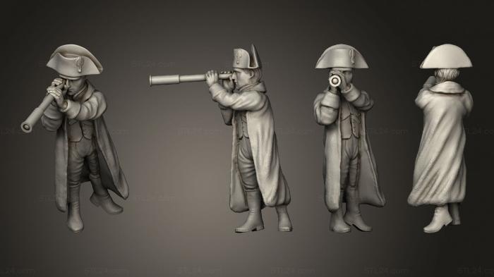 Military figurines (Napoleon with Murat napoleon spyglass, STKW_10058) 3D models for cnc