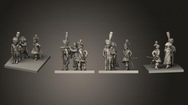 Military figurines Napoleon with Murat scene 3d model
