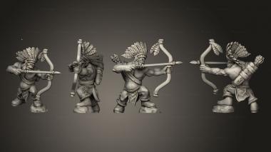 Military figurines Native Orkz 2 3d model