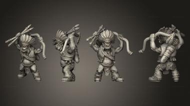 Military figurines Native Orkz 4 3d model