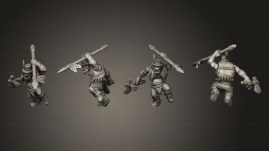 Military figurines Native Orkz 5 3d model