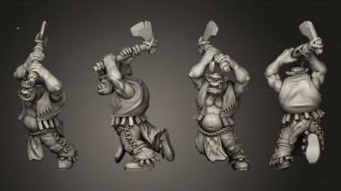 Military figurines Native Orkz 9 3d model