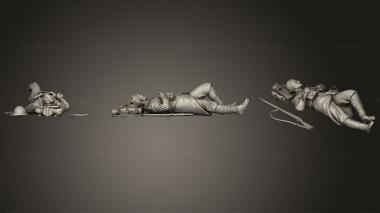 Military figurines french soldies ww1 3 3d model