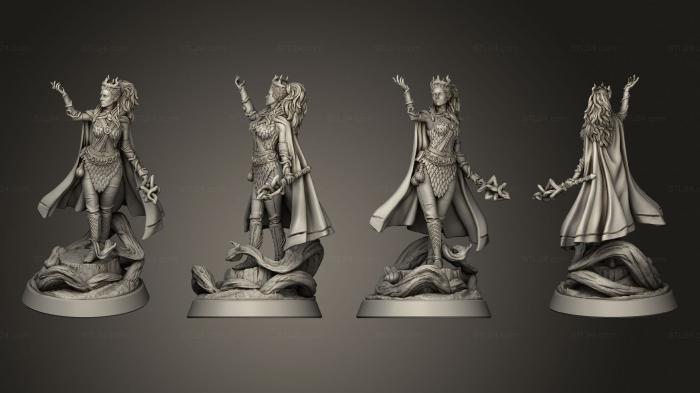 Military figurines (Nature Wielder, STKW_10071) 3D models for cnc