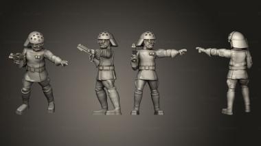 Military figurines Navy Trooper 3 3d model
