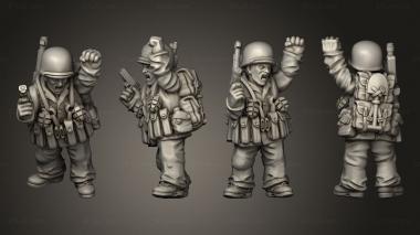 Military figurines NCO 34 3d model