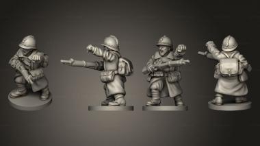 Military figurines NCO C 002 3d model