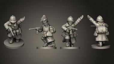 Military figurines NCO C 003 3d model