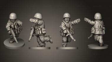 Military figurines NCO f 3d model