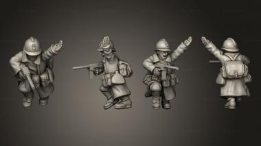 Military figurines NCO paratrooper 01 3d model