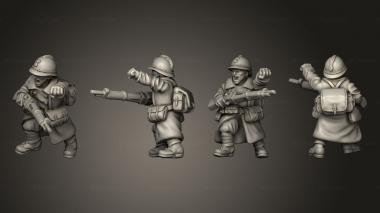 Military figurines NCO paratrooper 03 3d model