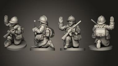 Military figurines NCO paratrooper 05 3d model