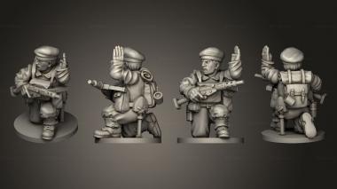 Military figurines NCO paratrooper 07 3d model