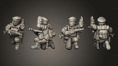 Military figurines NCO paratrooper 10 3d model