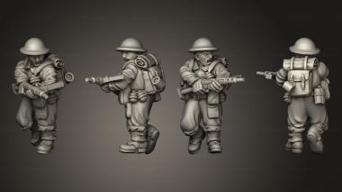 Military figurines NCO paratrooper 13 3d model