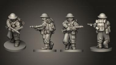 Military figurines NCO paratrooper 14 3d model