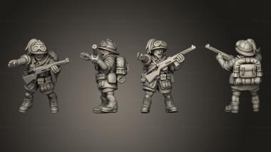 Military figurines NCO paratrooper 15 3d model