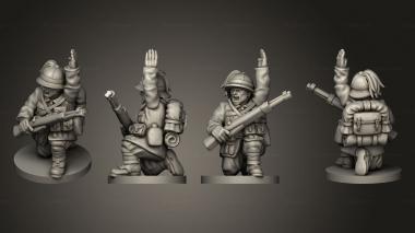 Military figurines NCO paratrooper 18 3d model