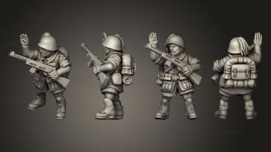 Military figurines NCO paratrooper 19 3d model