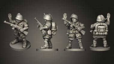 Military figurines NCO paratrooper 20 3d model