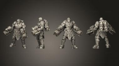 Military figurines Nebula Exo Armored 3d model