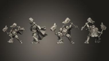 Military figurines Nebula Exo Commander 3d model