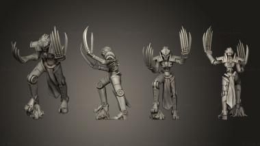 Military figurines necr Cl 3d model