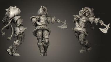 Military figurines Frost Lands Akna Amak 3d model