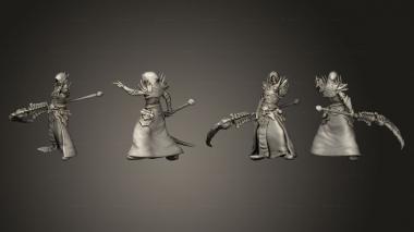 Military figurines Necromancer Adventurer 3d model