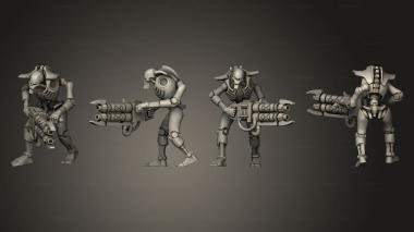 Military figurines Necron Warrior 01 3d model
